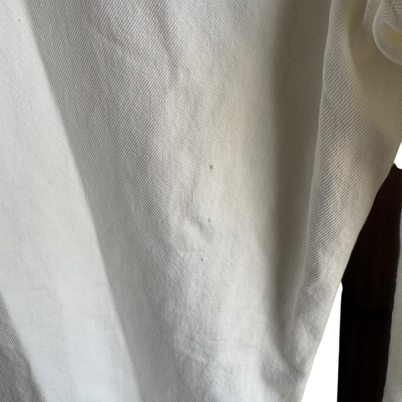 Madewell - NWT Petite Baggy Straight Jeans Women's White Distressed Jeans Sz 28P - Picture 7 of 10